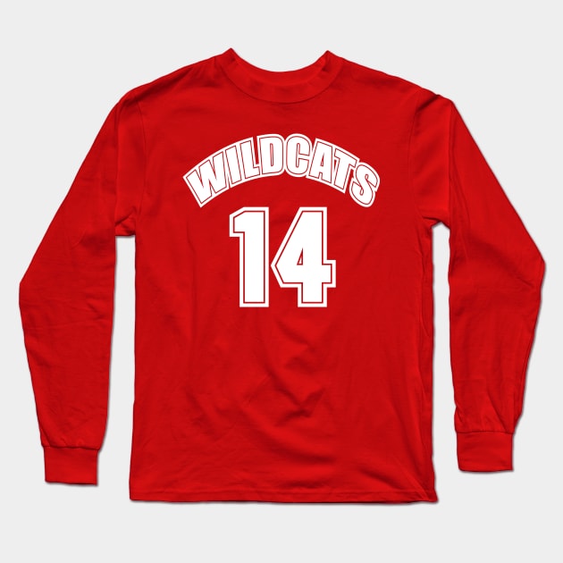 Wildcats #14 Long Sleeve T-Shirt by Heyday Threads